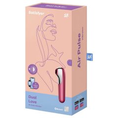   Satisfyer Dual Love - okos hüvelyi és csiklóvibrátor (piros)