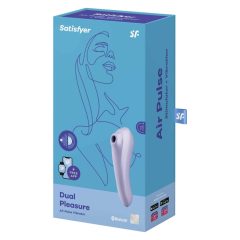   Satisfyer Dual Pleasure - okos léghullámos 2in1 vibrátor (lila)