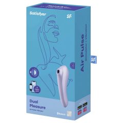   Satisfyer Dual Pleasure - okos léghullámos 2in1 vibrátor (lila)