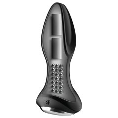   Satisfyer Rotator Plug 2 - akkus, gyöngyös anál vibrátor (fekete)