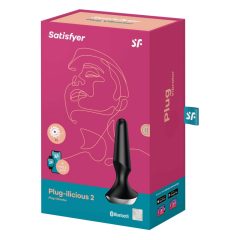 Satisfyer Plug-ilicious 2 - okos anál vibrátor (fekete)