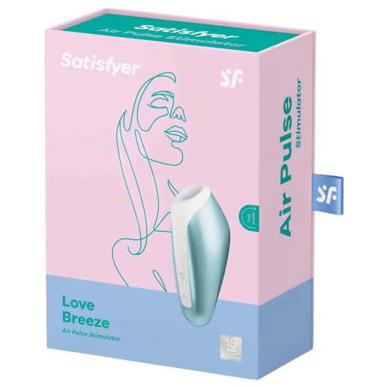 Satisfyer Love Breeze - vízálló csiklóizgató vibrátor (kék)