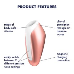   Satisfyer Love Breeze - vízálló csiklóizgató vibrátor (barack)