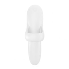   Satisfyer Bold Lover - akkus, vízálló ujj vibrátor (fehér)