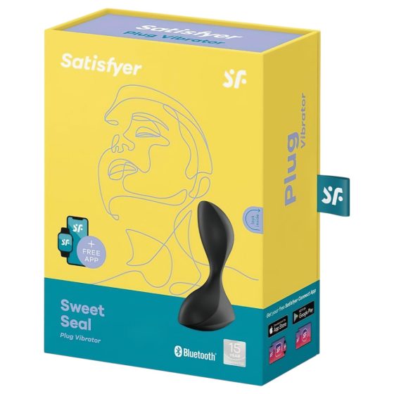 Satisfyer Sweet Seal - okos anál vibrátor (fekete)