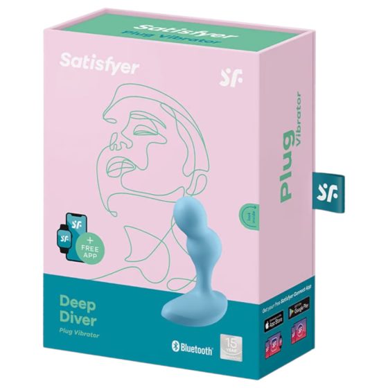 Satisfyer Deep Diver - okos anál vibrátor (kék)