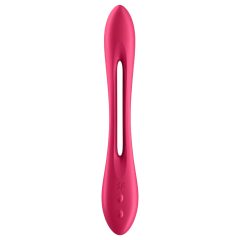   Satisfyer Elastic Joy - akkus, flexibilis párvibrátor (piros)