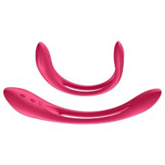   Satisfyer Elastic Joy - akkus, flexibilis párvibrátor (piros)