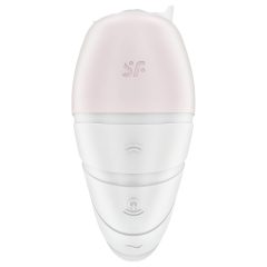   Satisfyer Supernova - akkus, léghullámos 2in1 vibrátor (fehér)