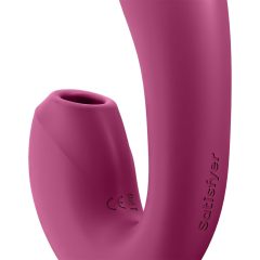   Satisfyer Sunray - akkus, léghullámos 2in1 vibrátor (piros)