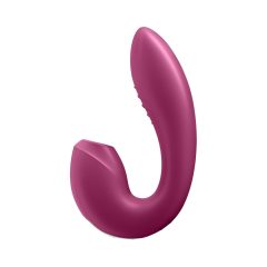   Satisfyer Sunray - akkus, léghullámos 2in1 vibrátor (piros)