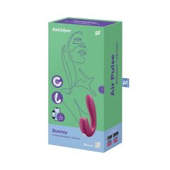   Satisfyer Sunray - akkus, léghullámos 2in1 vibrátor (piros)