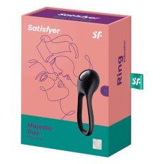   Satisfyer Majestic Duo - akkus, vízálló péniszgyűrű (fekete)