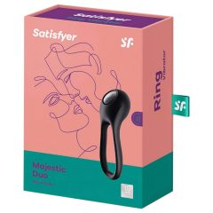   Satisfyer Majestic Duo - akkus, vízálló péniszgyűrű (fekete)