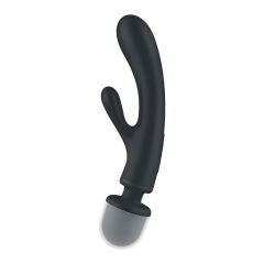   Satisfyer Triple Lover - G-pont és masszírozó vibrátor (ezüst)