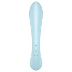 Satisfyer Triple Oh - akkus, csiklókaros vibrátor (kék)