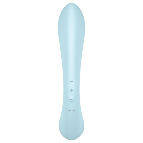 Satisfyer Triple Oh - akkus, csiklókaros vibrátor (kék)