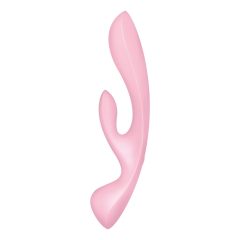 Satisfyer Triple Oh - akkus, csiklókaros vibrátor (pink)