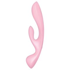 Satisfyer Triple Oh - akkus, csiklókaros vibrátor (pink)