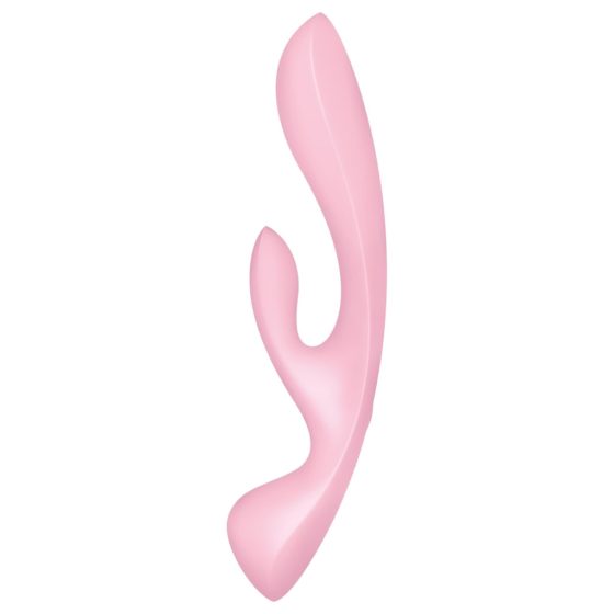 Satisfyer Triple Oh - akkus, csiklókaros vibrátor (pink)