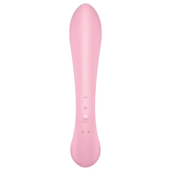 Satisfyer Triple Oh - akkus, csiklókaros vibrátor (pink)