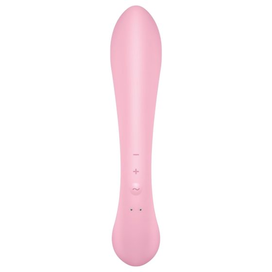 Satisfyer Triple Oh - akkus, csiklókaros vibrátor (pink)