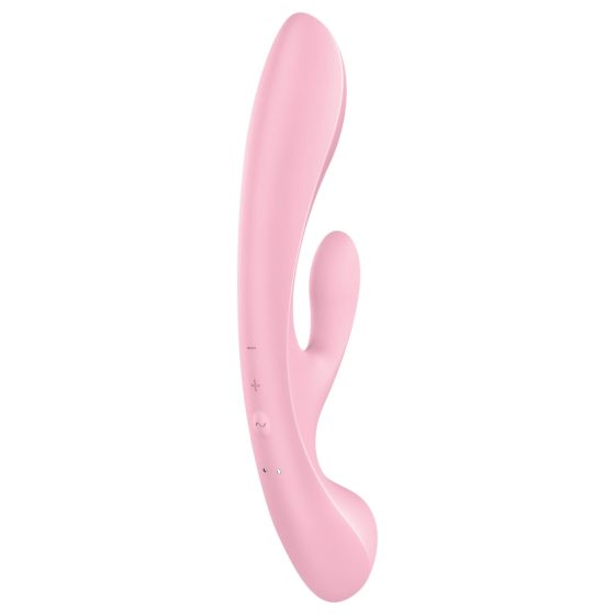 Satisfyer Triple Oh - akkus, csiklókaros vibrátor (pink)