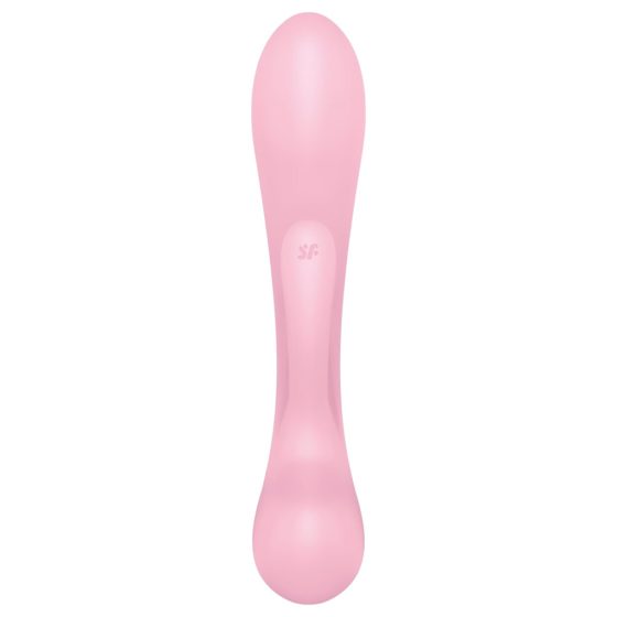 Satisfyer Triple Oh - akkus, csiklókaros vibrátor (pink)