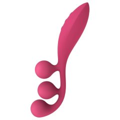   Satisfyer Tri Ball 1 - akkus, multifunkciós vibrátor (piros)