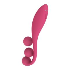   Satisfyer Tri Ball 1 - akkus, multifunkciós vibrátor (piros)