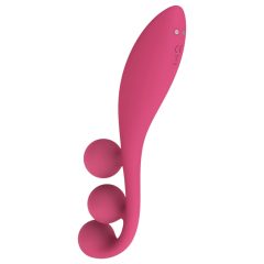   Satisfyer Tri Ball 1 - akkus, multifunkciós vibrátor (piros)