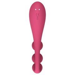   Satisfyer Tri Ball 1 - akkus, multifunkciós vibrátor (piros)