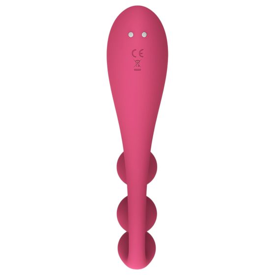 Satisfyer Tri Ball 1 - akkus, multifunkciós vibrátor (piros)