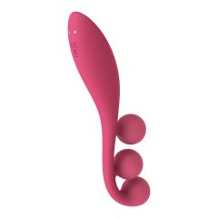   Satisfyer Tri Ball 1 - akkus, multifunkciós vibrátor (piros)