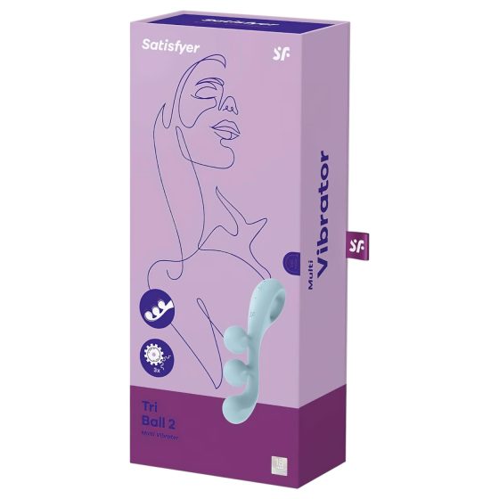 Satisfyer Tri Ball 2 - multifunkciós vibrátor (menta)