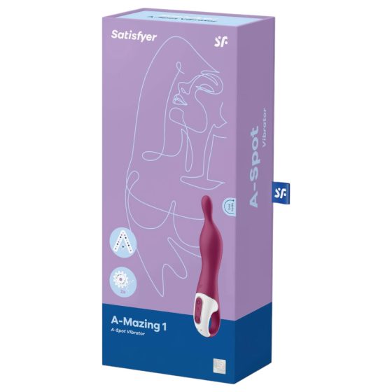 Satisfyer A-Mazing 1 - akkus, A-pont vibrátor (piros)