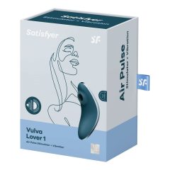   Satisfyer Vulva Lover 1 - akkus léghullámos csiklóvibrátor (kék)