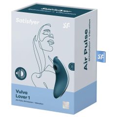   Satisfyer Vulva Lover 1 - akkus léghullámos csiklóvibrátor (kék)