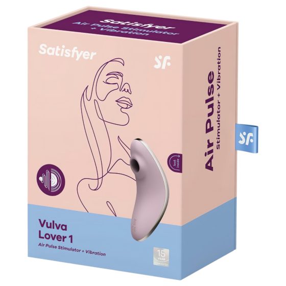 Satisfyer Vulva Lover 1 - akkus léghullámos csiklóvibrátor (viola)