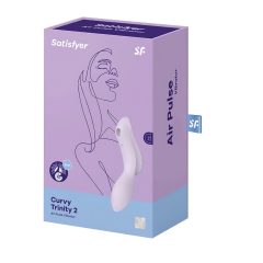   Satisfyer Curvy Trinity 2 - léghullámos 2in1 vibrátor (lila)