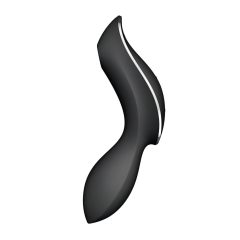   Satisfyer Curvy Trinity 2 - akkus léghullámos 2in1 vibrátor (fekete)