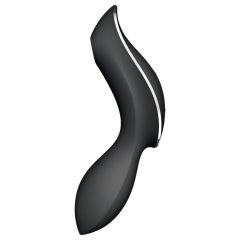   Satisfyer Curvy Trinity 2 - akkus léghullámos 2in1 vibrátor (fekete)