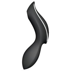   Satisfyer Curvy Trinity 2 - léghullámos 2in1 vibrátor (fekete)