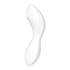   Satisfyer Curvy Trinity 5+ - okos léghullámos 2in1 vibrátor (fehér)