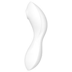   Satisfyer Curvy Trinity 5+ - okos léghullámos 2in1 vibrátor (fehér)