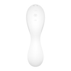   Satisfyer Curvy Trinity 5+ - okos léghullámos 2in1 vibrátor (fehér)