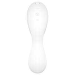   Satisfyer Curvy Trinity 5+ - okos léghullámos 2in1 vibrátor (fehér)