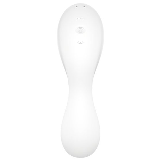 Satisfyer Curvy Trinity 5+ - okos léghullámos 2in1 vibrátor (fehér)