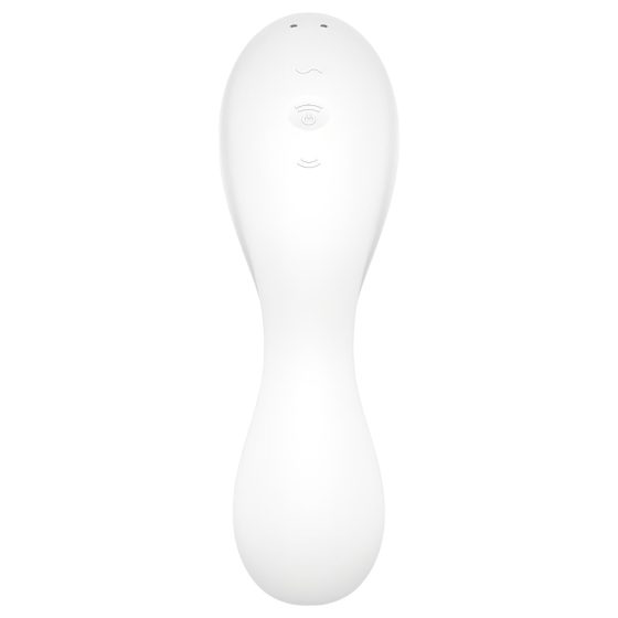 Satisfyer Curvy Trinity 5+ - okos léghullámos 2in1 vibrátor (fehér)