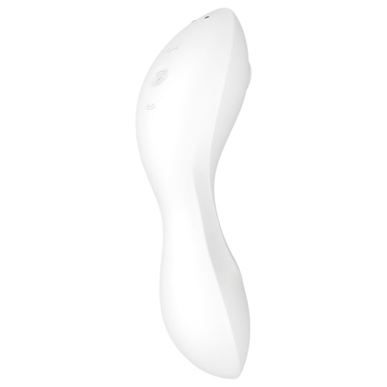 Satisfyer Curvy Trinity 5+ - okos léghullámos 2in1 vibrátor (fehér)